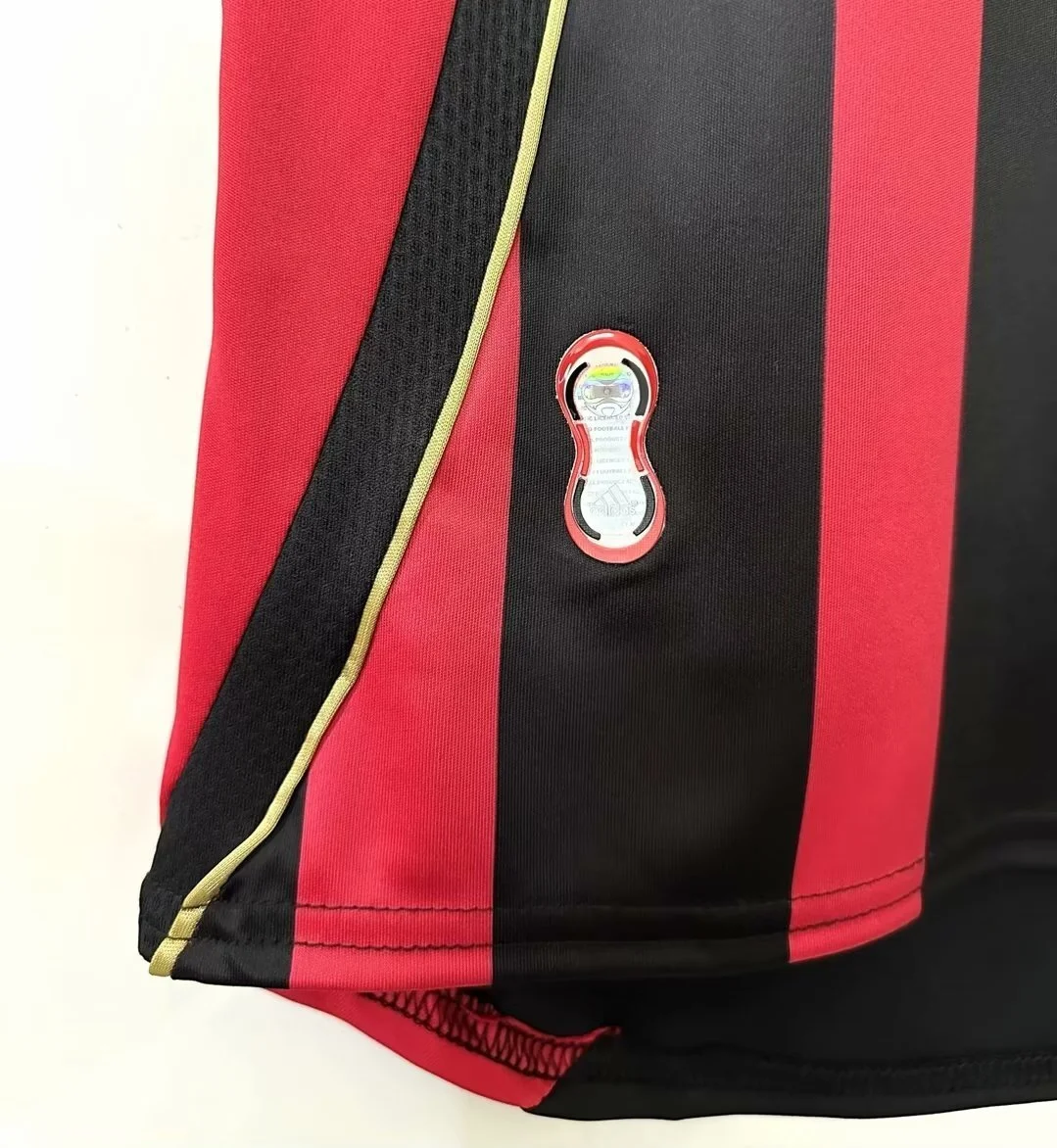 Camiseta AC Milan 2006-07 retro foto 3