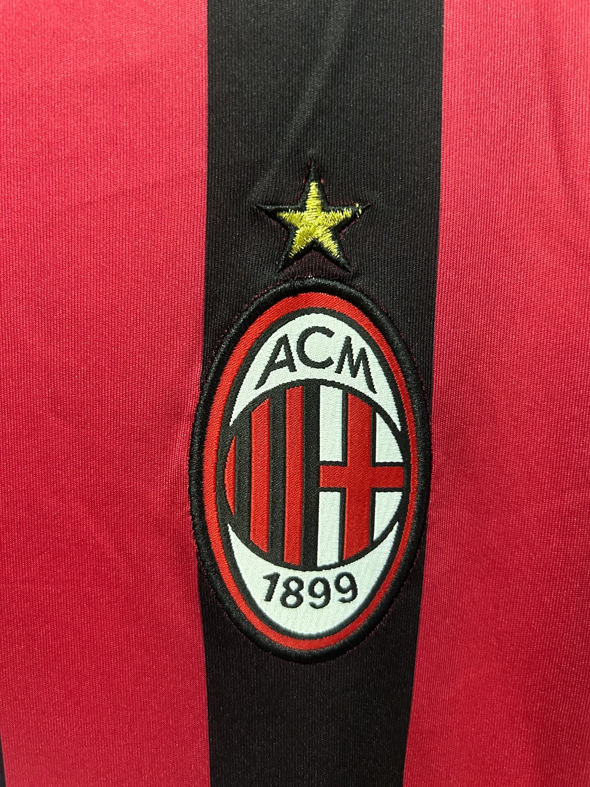Camiseta AC Milan Manga Larga Local Manga Larga 2009/2010 retro foto 8
