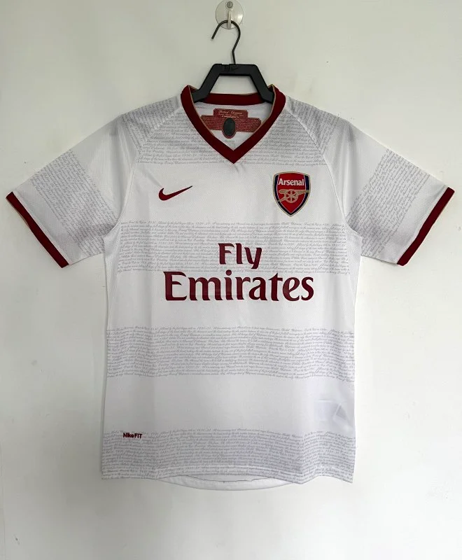 Camiseta Arsenal Visitante 2007/2008 retro foto 1