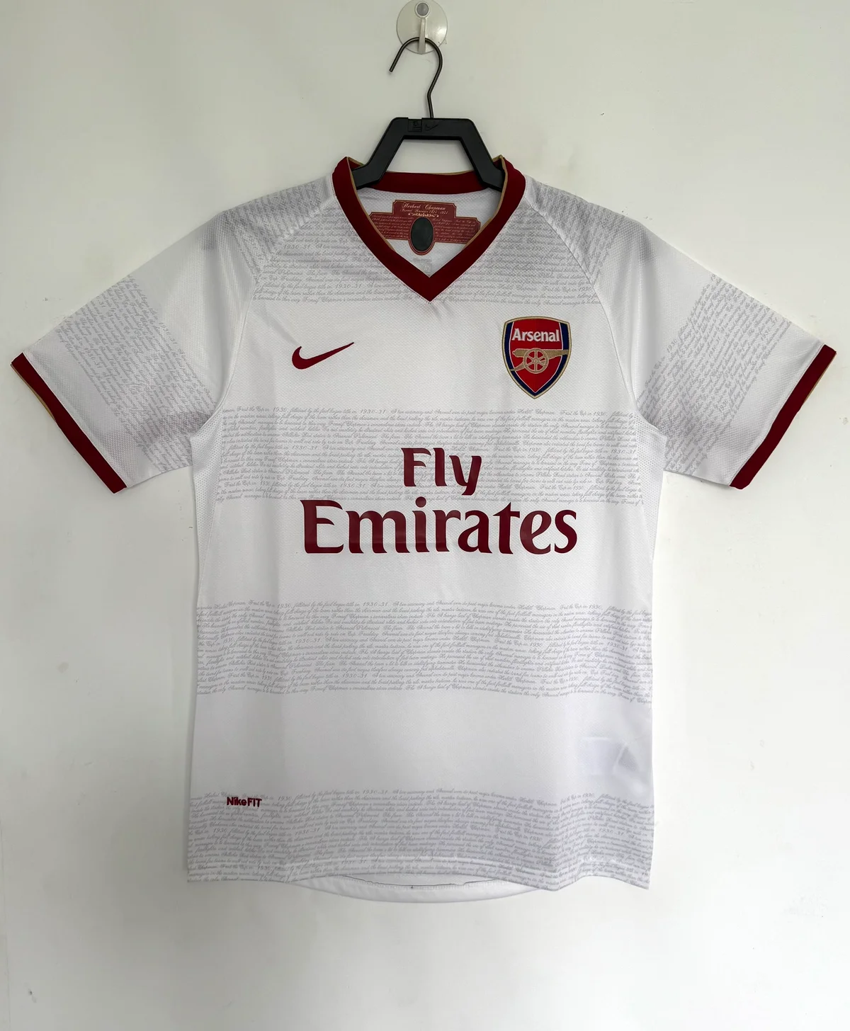 Camiseta Arsenal Visitante 2007/2008 retro foto 2