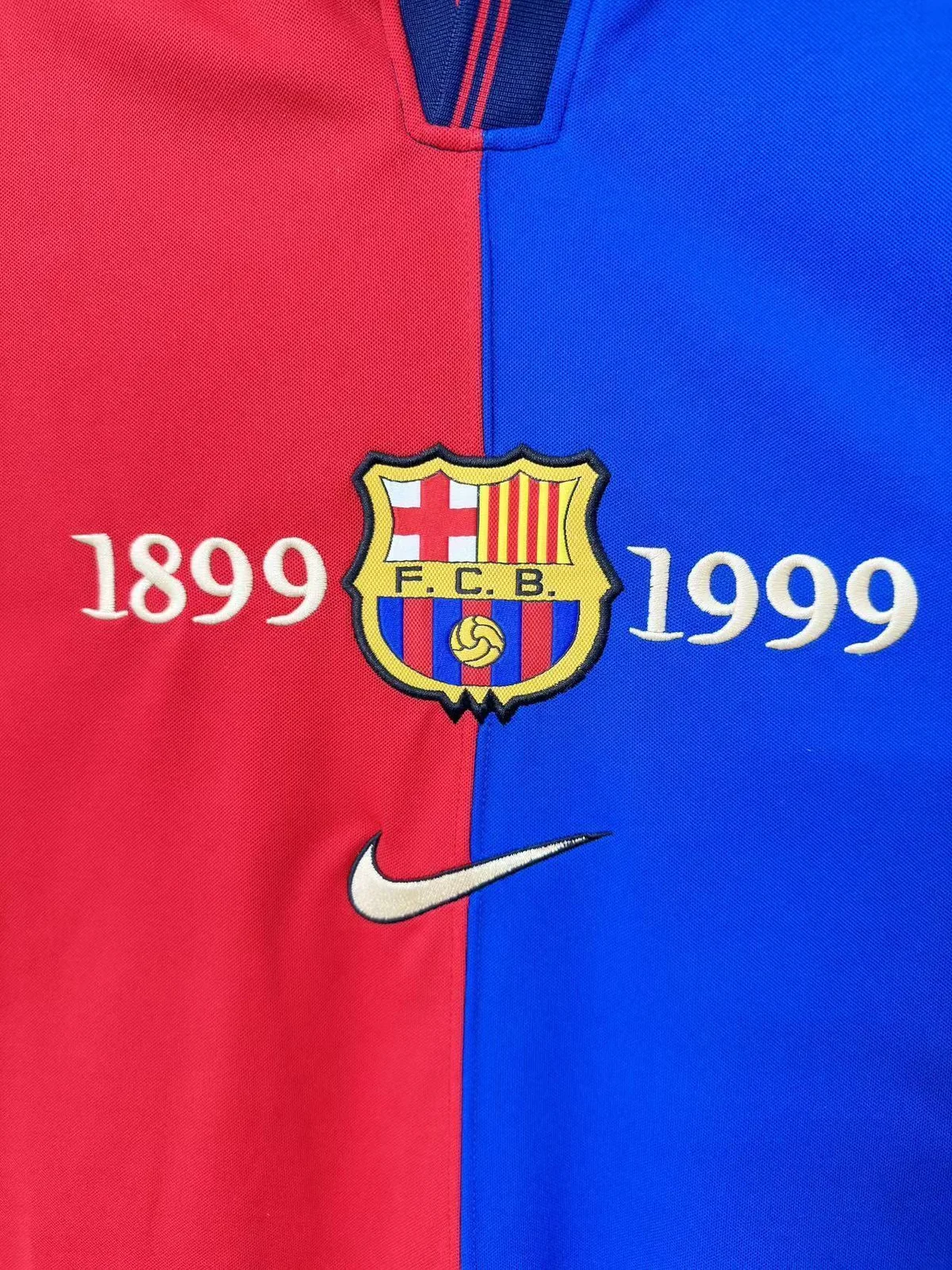 Camiseta Barcelona Local 1999 retro foto 6