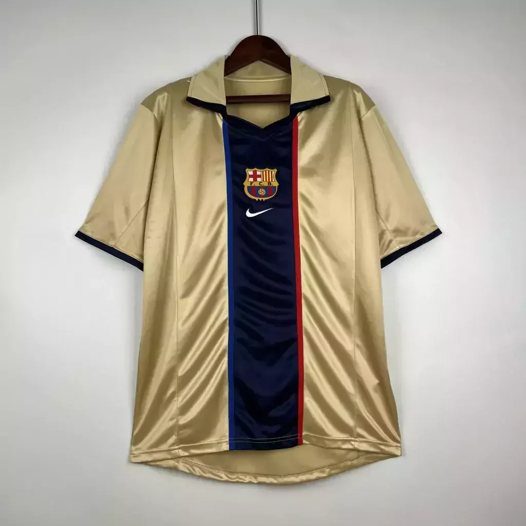 Camiseta Barcelona Visitante 2001/2003 retro foto 1