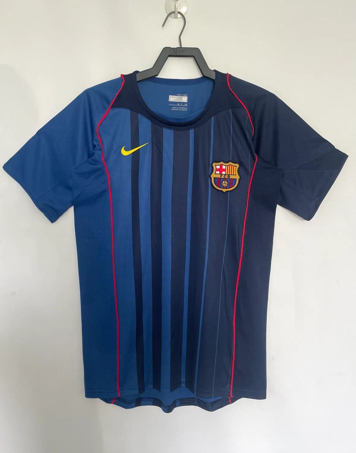 Camiseta Barcelona Visitante 2004 retro foto 6