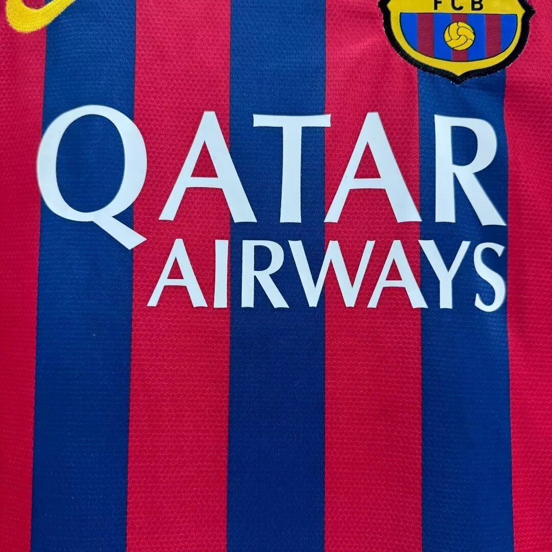 Camiseta Barcelona Local 2013/2014 retro foto 5