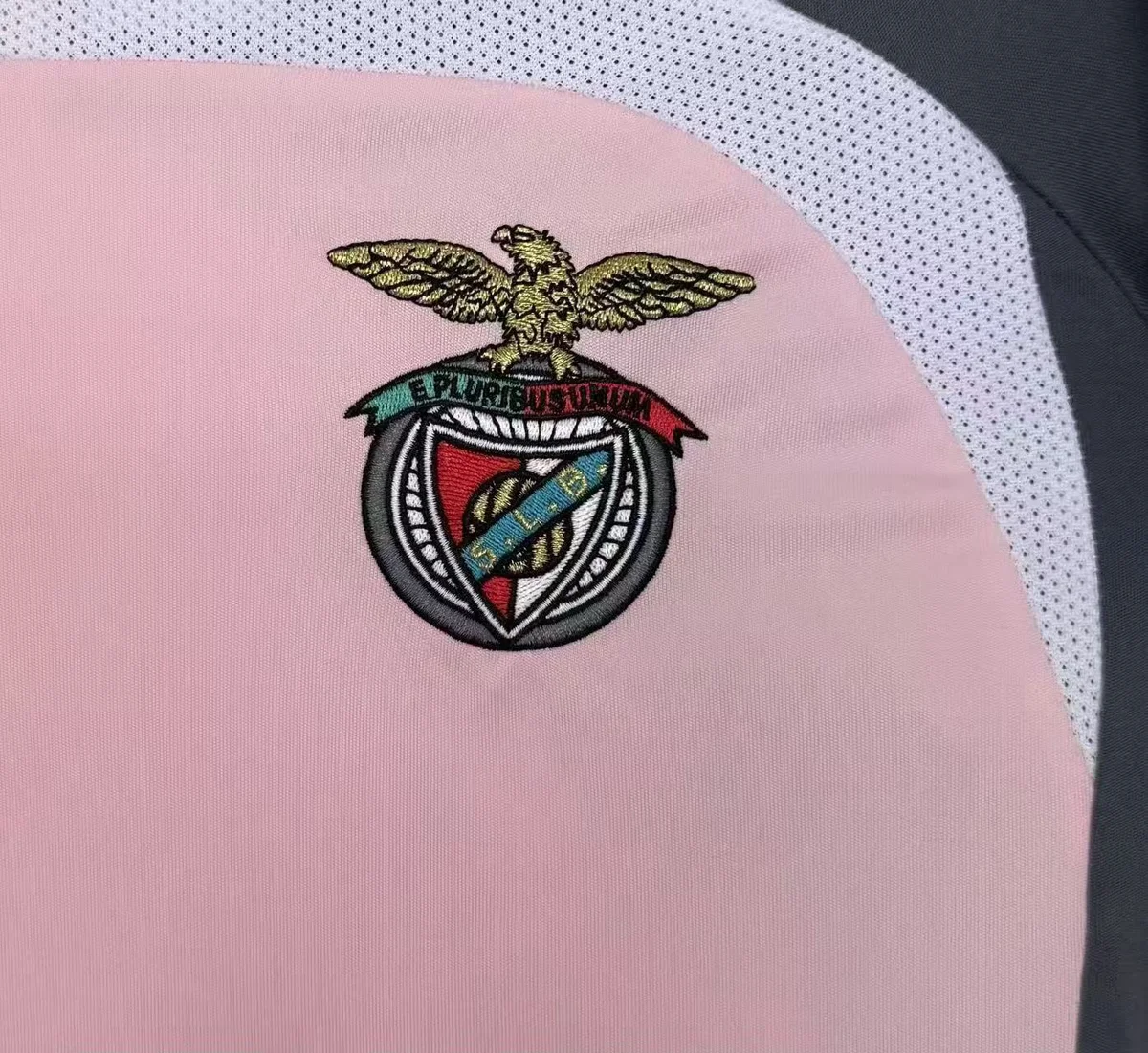 Camiseta Benfica Visitante Rosa 2007/2008 retro foto 5