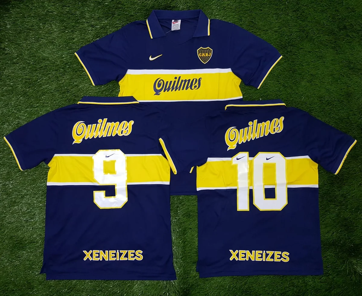 Camiseta Boca Juniors 1997-1998 retro foto 3