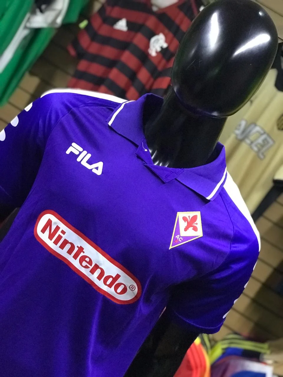 Camiseta Fiorentina Local 1998 retro foto 4