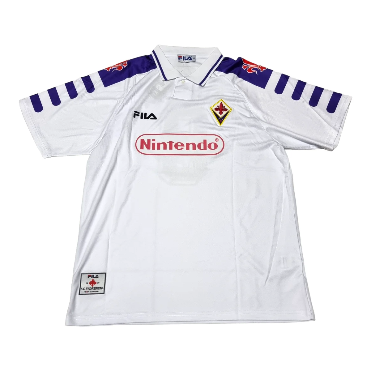 Camiseta Fiorentina Visitante 1998 retro foto 1