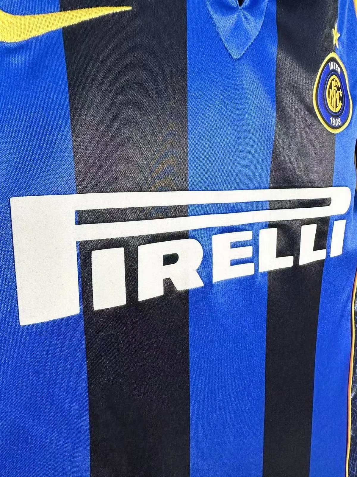 Camiseta Inter de Milan Local 2001/2002 retro foto 4
