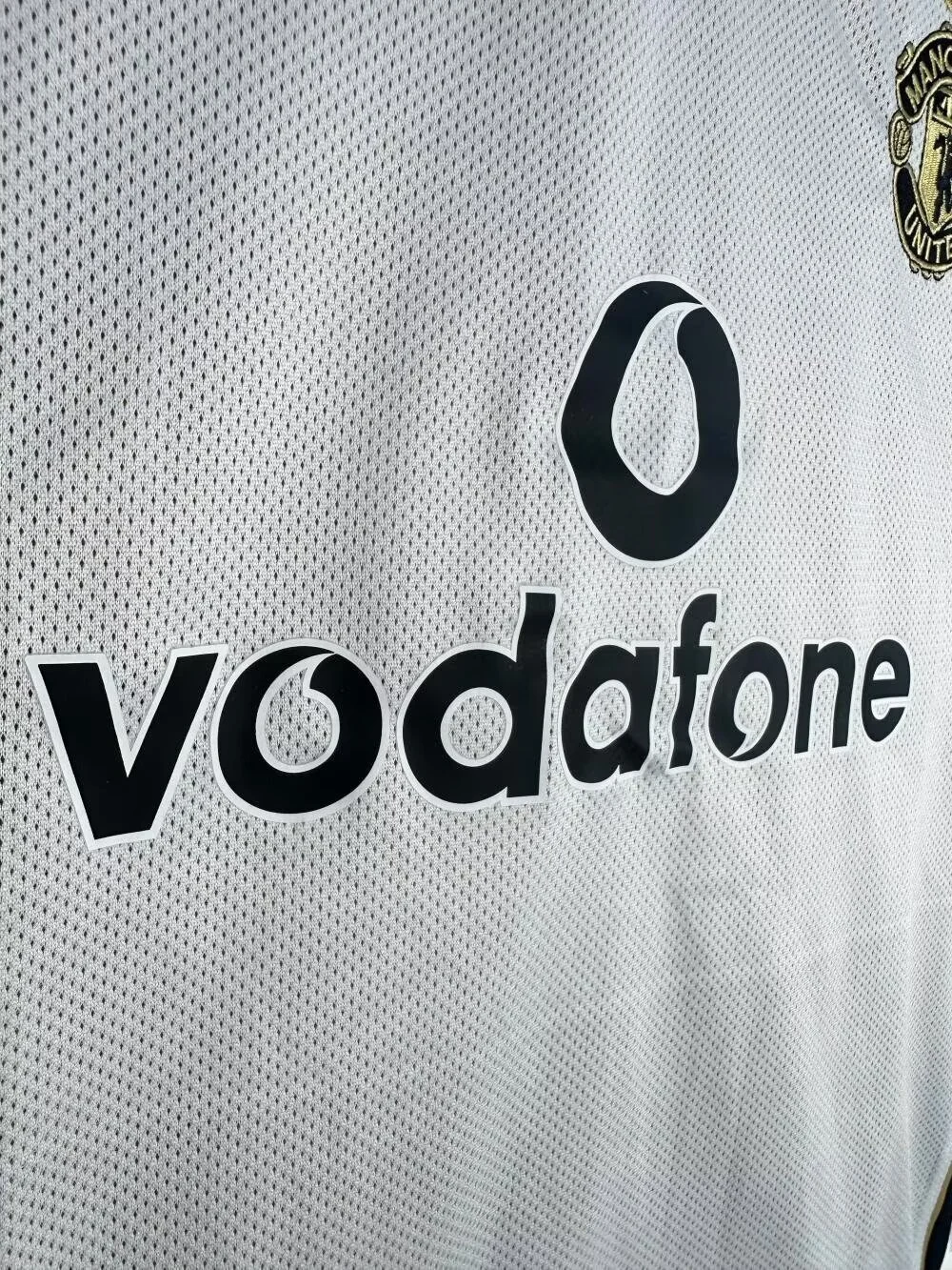 Camiseta Manchester United Centenary Manga Larga Manga Larga 2001/2002 retro foto 3