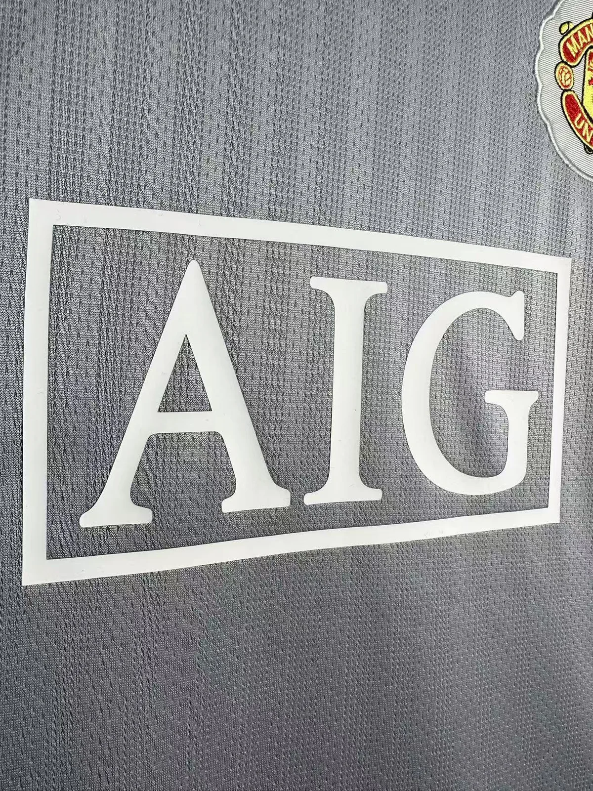 Camiseta Manchester United Portero Gris 2007/2008 retro foto 6