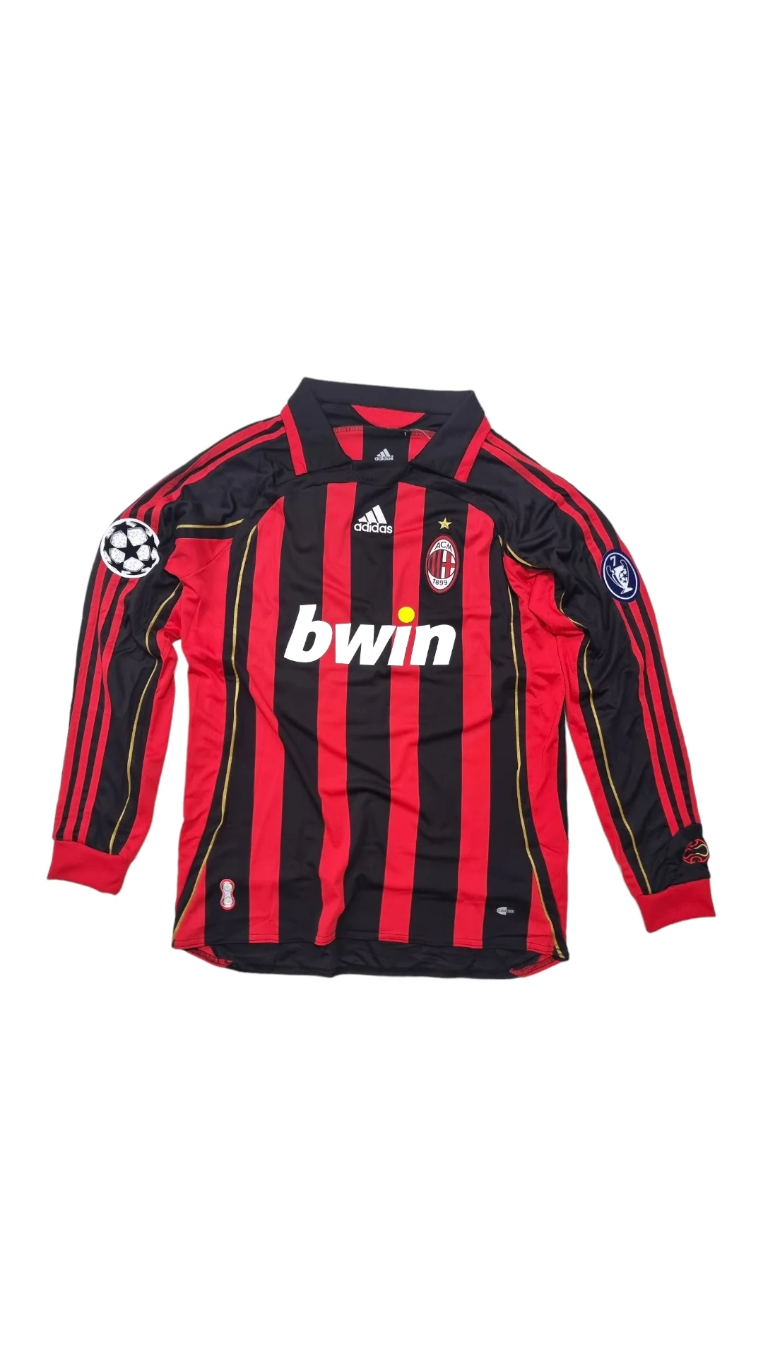 Camiseta AC Milan Manga Larga Local Manga Larga 2006 foto 1