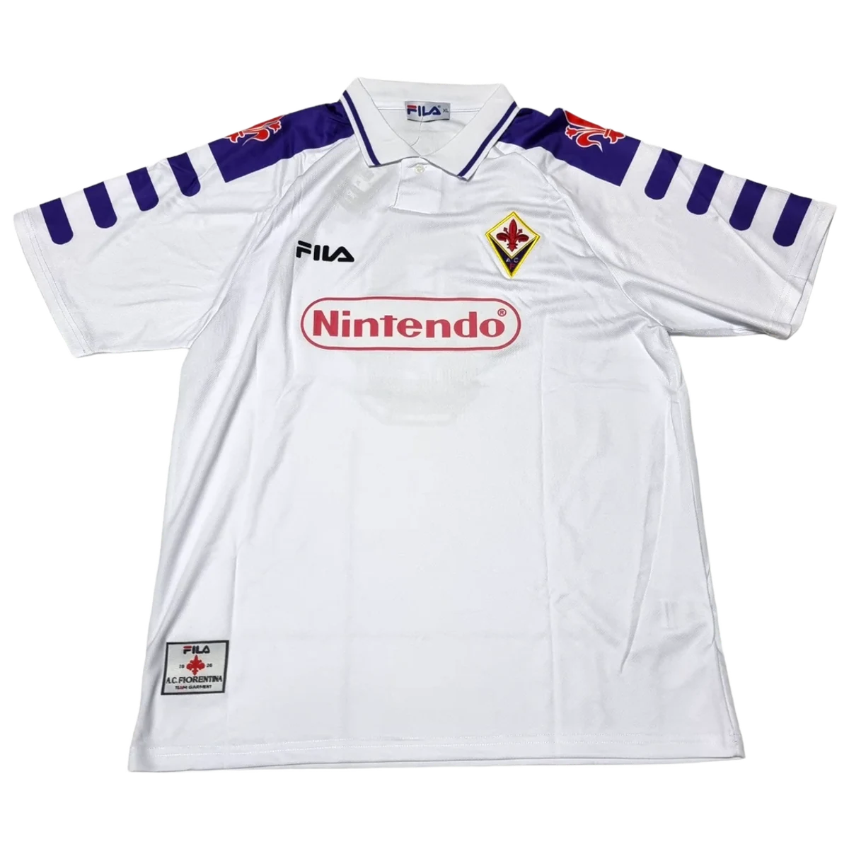 Camiseta Fiorentina Visitante 1998 retro foto 1