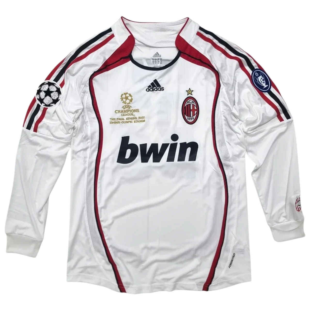 Camiseta AC Milan Visitante Manga Larga Manga Larga 2006 foto 1