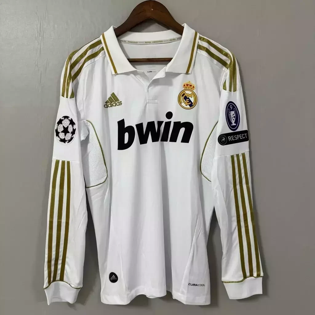 Camiseta Real Madrid Local Manga Larga Manga Larga 2011-2012 retro foto 1