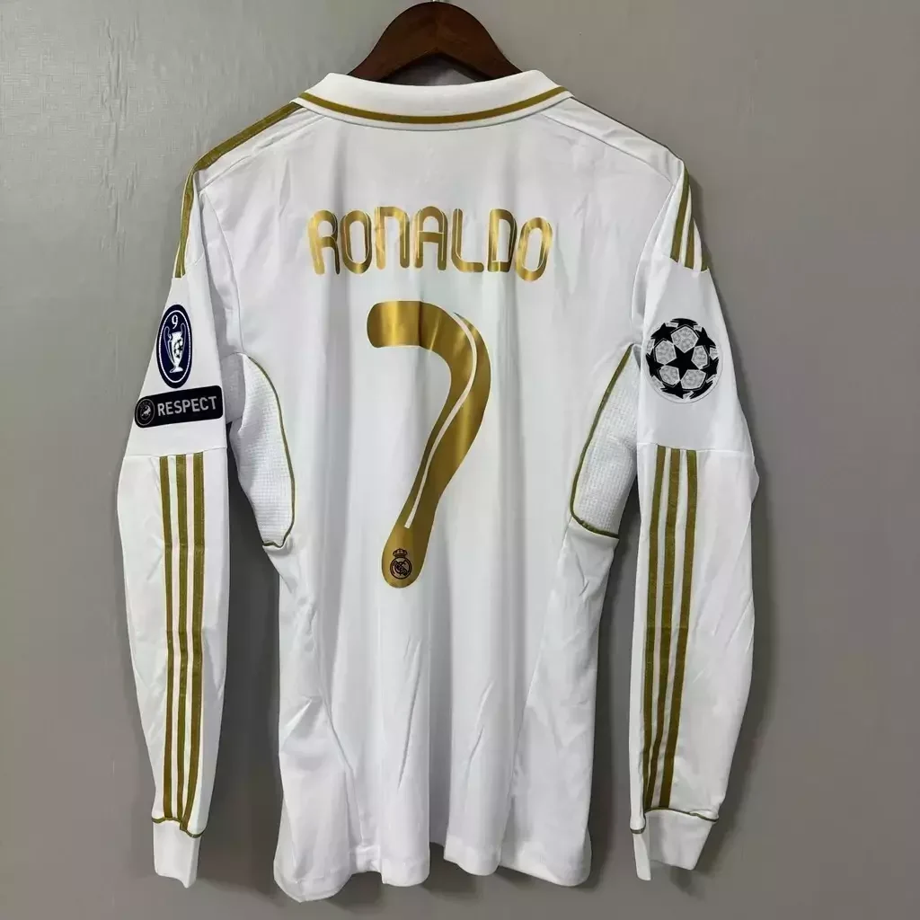 Camiseta Real Madrid Local Manga Larga Manga Larga 2011-2012 retro foto 2