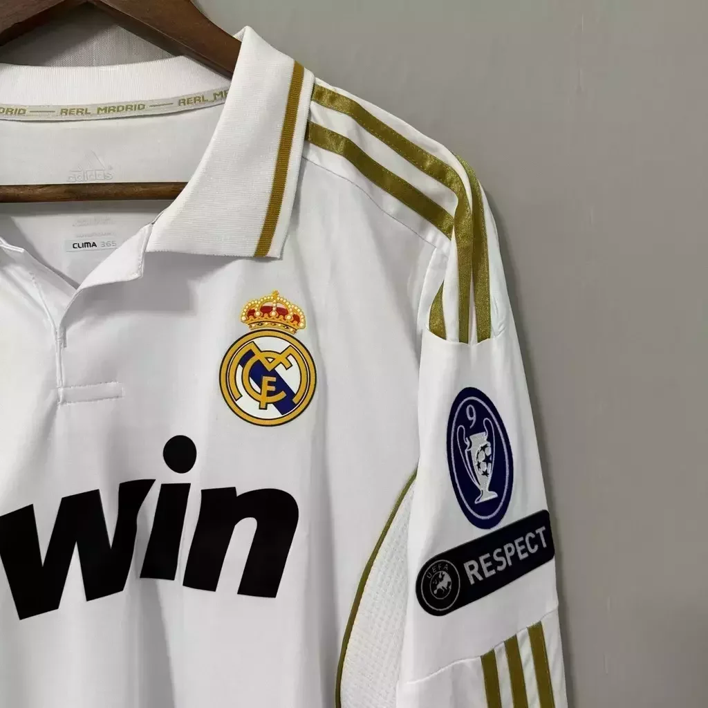 Camiseta Real Madrid Local Manga Larga Manga Larga 2011-2012 retro foto 3