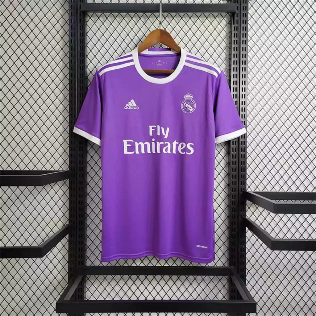 Camiseta Real Madrid Visitante 2017-2018 retro foto 3