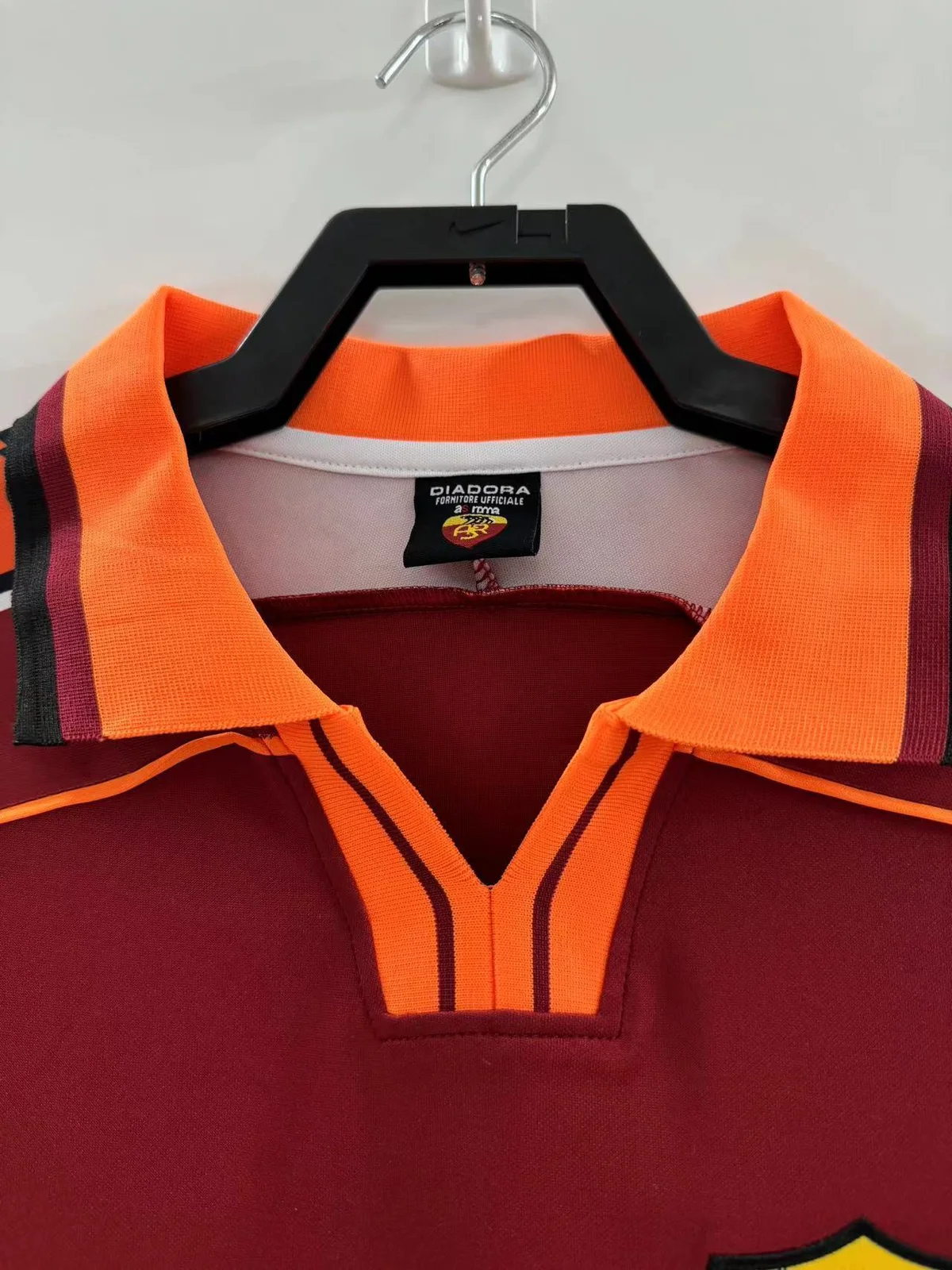 Camiseta Roma Local 1998/1999 retro foto 8