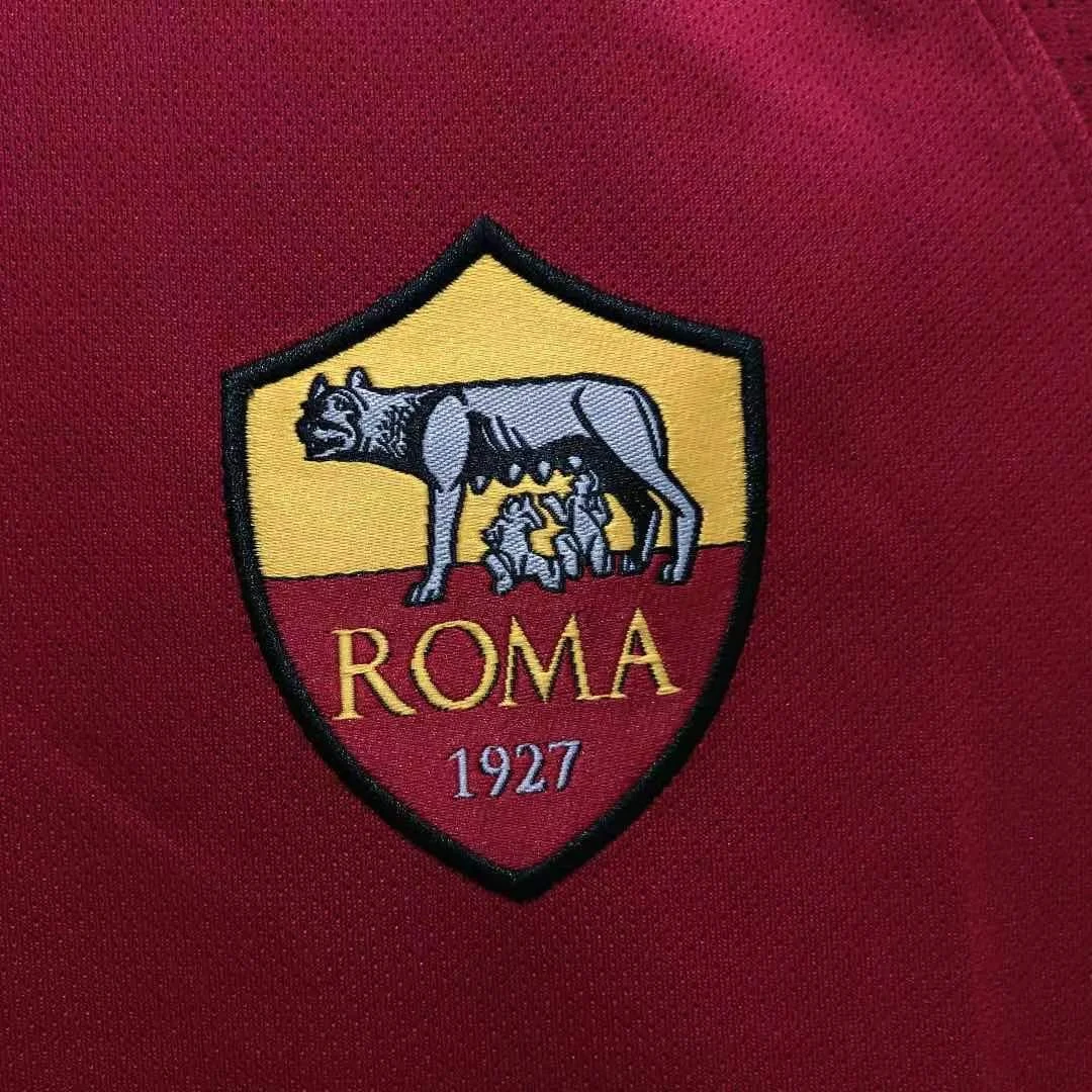Camiseta Roma Local 2017/2018 retro foto 6