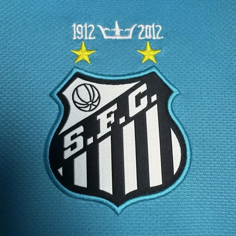 Camiseta Santos Visitante Manga Larga Manga Larga 2012/2013 retro foto 7