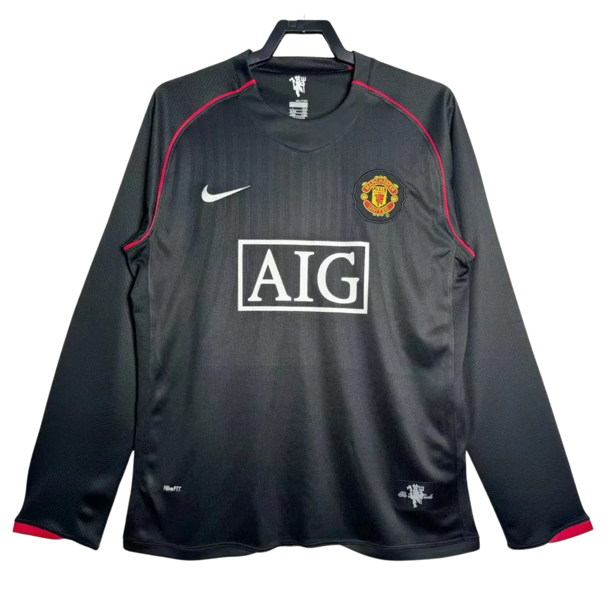 Camiseta Manchester United 2007/08 Manga Larga Retro - Retro