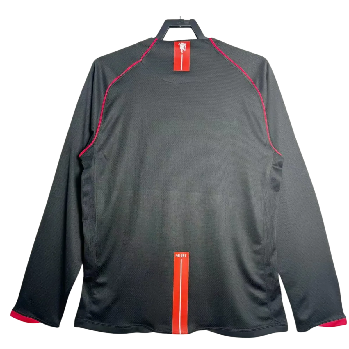 Camiseta Manchester United 2007/08 Manga Larga Retro - Retro - Vista 6