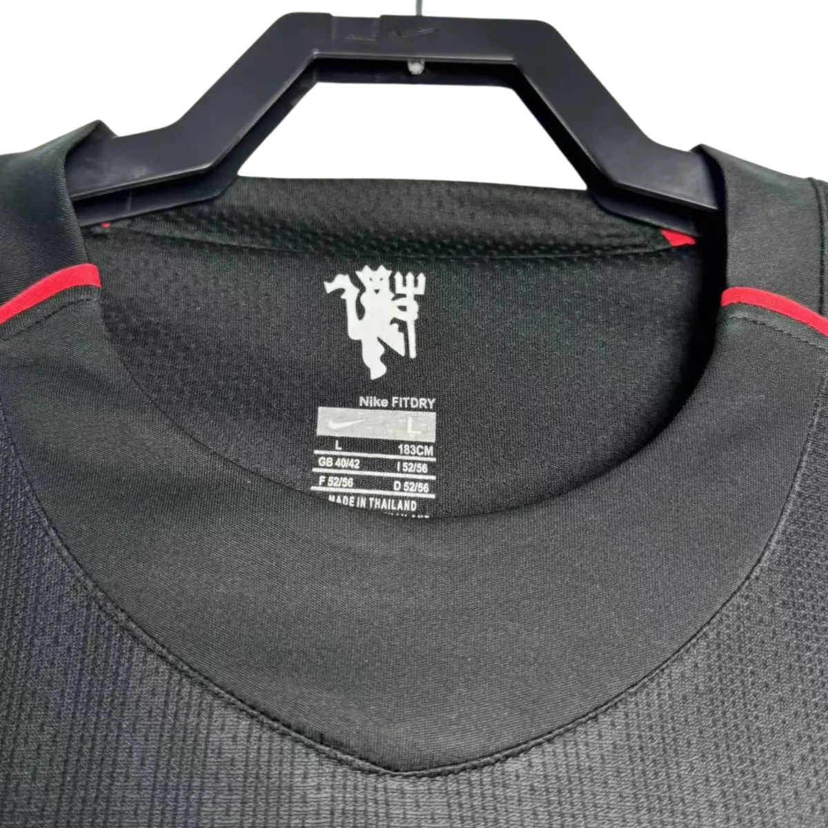Camiseta Manchester United 2007/08 Manga Larga Retro - Retro - Vista 5