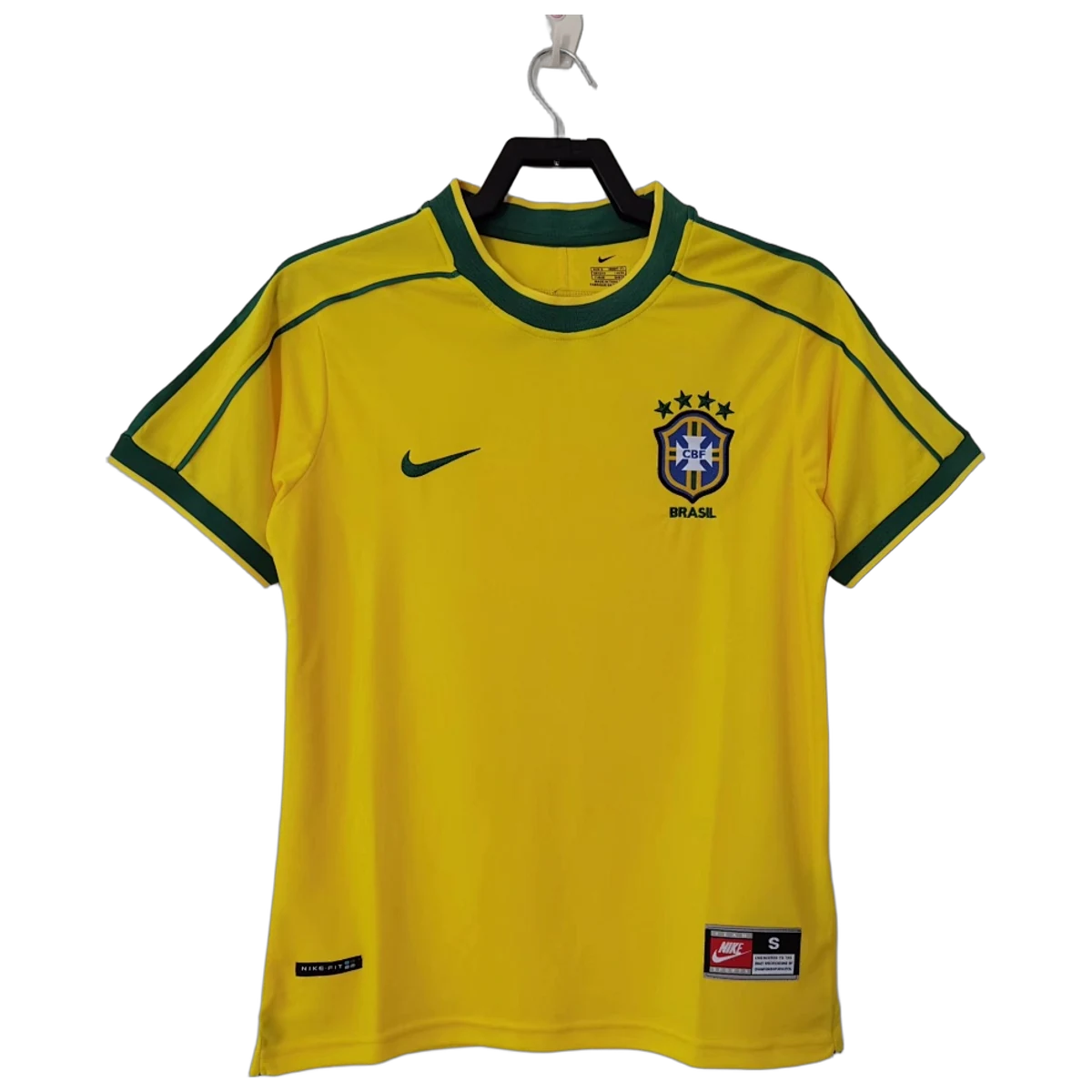 Camiseta Brasil 1998 Amarilla Mundial Francia 98 Retro - Retro