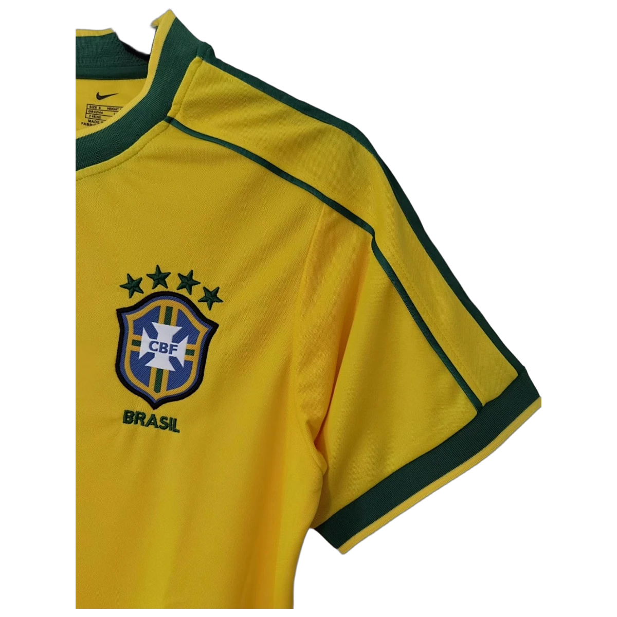 Camiseta Brasil 1998 Amarilla Mundial Francia 98 Retro - Retro - Vista 3