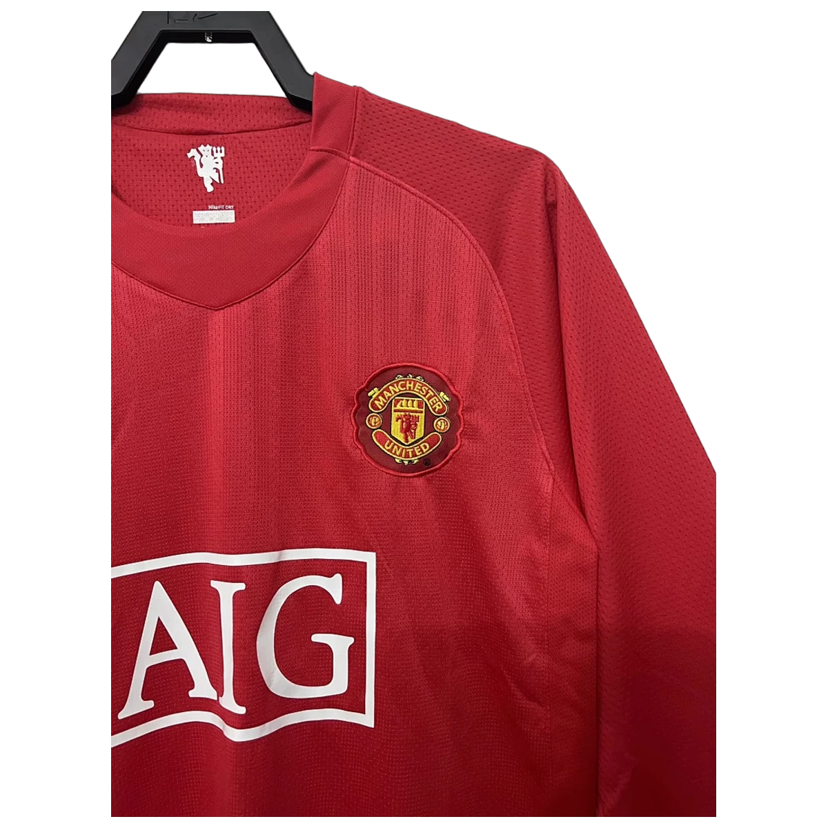 Camiseta Manchester United 2007-2008 Local Manga Larga Cristiano Ronaldo Retro - Retro - Vista 2